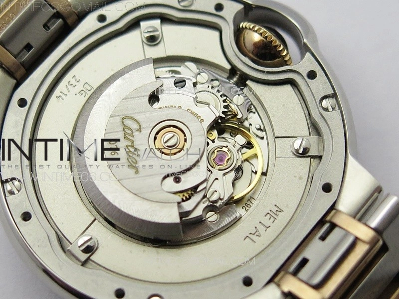 Ballon Bleu 33mm SS RG 3KF 1:1 Best Edition White Textured Dial on SS Bracelet A076