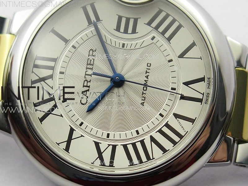 Ballon Bleu 36mm SS YG 3KF 1:1 Best Edition White Textured Dial on SS Bracelet A076