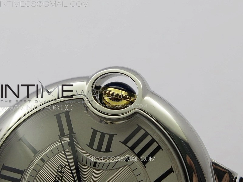 Ballon Bleu 36mm SS YG 3KF 1:1 Best Edition White Textured Dial on SS Bracelet A076