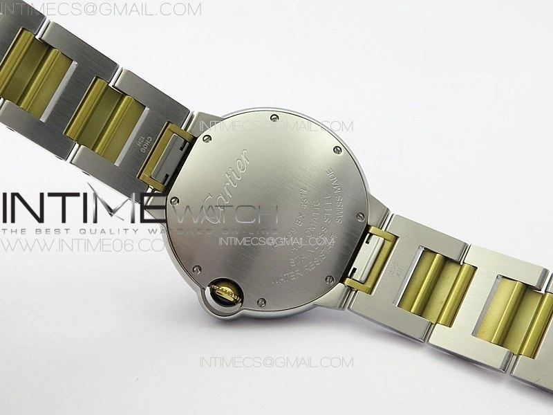 Ballon Bleu 36mm SS YG 3KF 1:1 Best Edition White Textured Dial on SS Bracelet A076