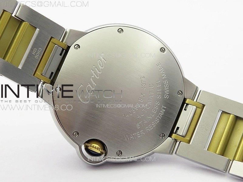 Ballon Bleu 36mm SS YG 3KF 1:1 Best Edition White Textured Dial on SS Bracelet A076