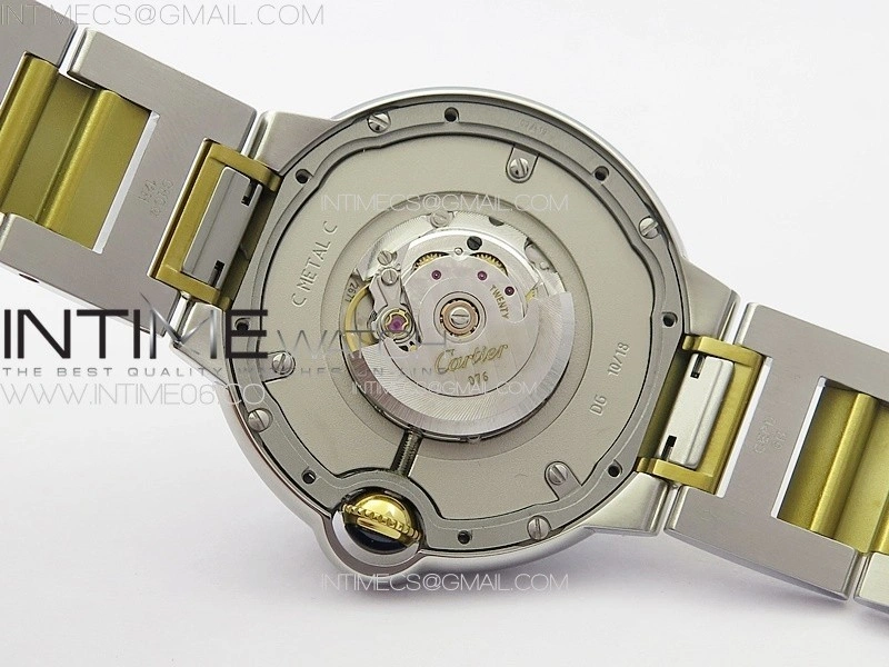 Ballon Bleu 36mm SS YG 3KF 1:1 Best Edition White Textured Dial on SS Bracelet A076