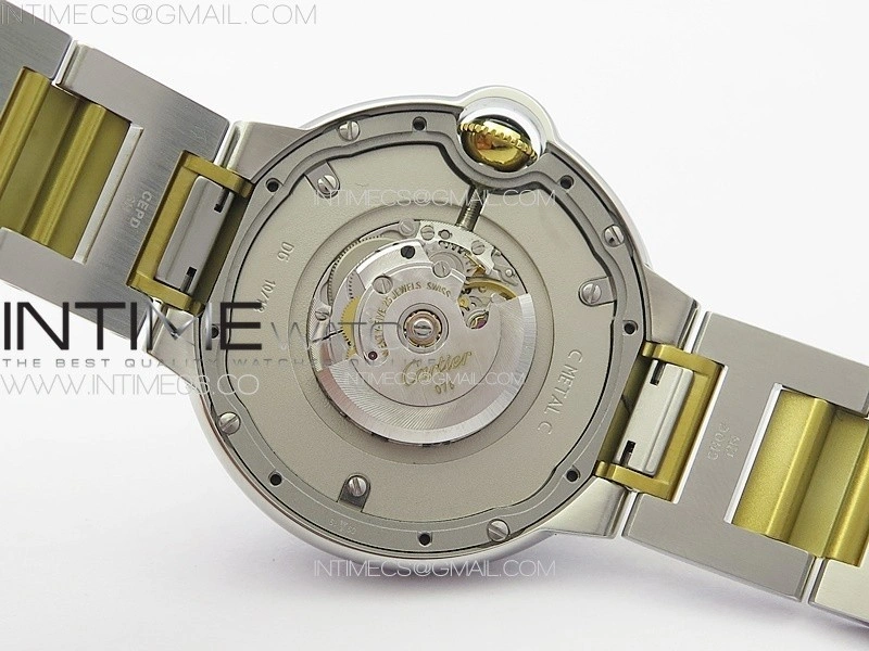 Ballon Bleu 36mm SS YG 3KF 1:1 Best Edition White Textured Dial on SS Bracelet A076