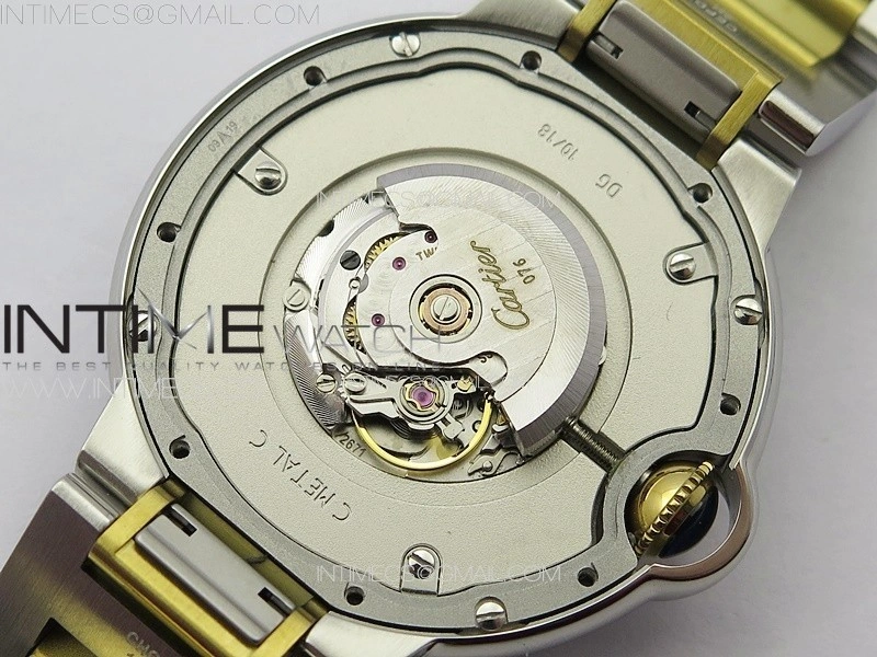 Ballon Bleu 36mm SS YG 3KF 1:1 Best Edition White Textured Dial on SS Bracelet A076