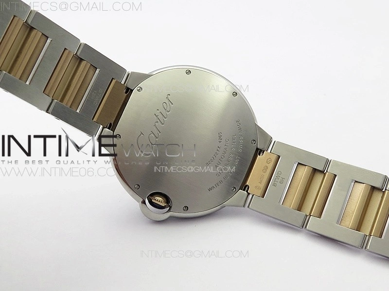 Ballon Bleu 42mm SS RG 3KF 1:1 Best Edition White Texture Dial on SS Bracelet A2824