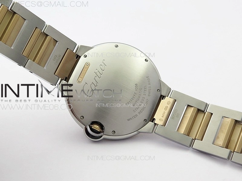 Ballon Bleu 42mm SS RG 3KF 1:1 Best Edition White Texture Dial on SS Bracelet A2824