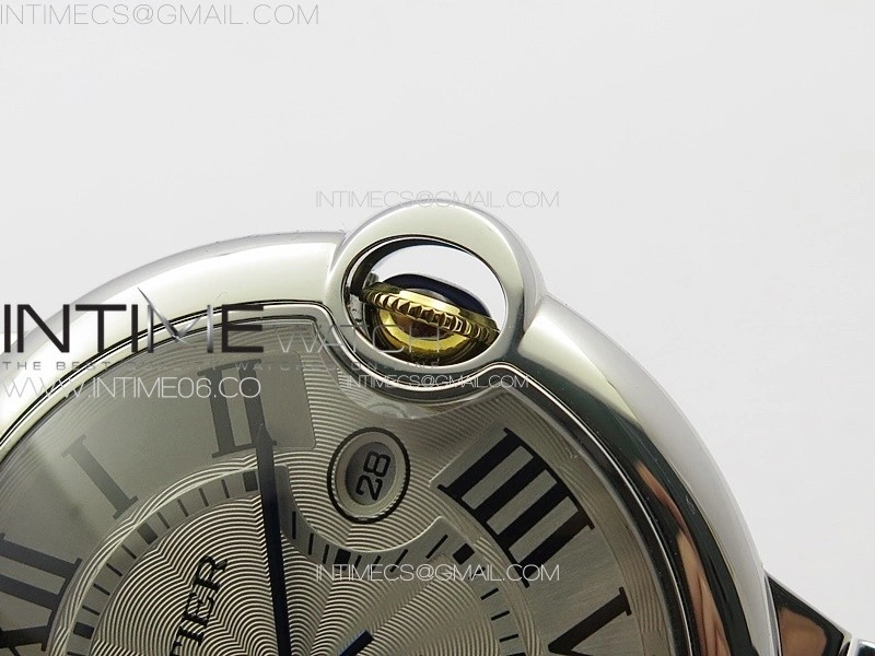 Ballon Bleu 42mm SS YG 3KF 1:1 Best Edition White Texture Dial on SS Bracelet A2824