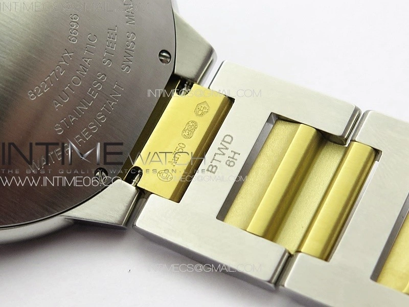 Ballon Bleu 42mm SS YG 3KF 1:1 Best Edition White Texture Dial on SS Bracelet A2824