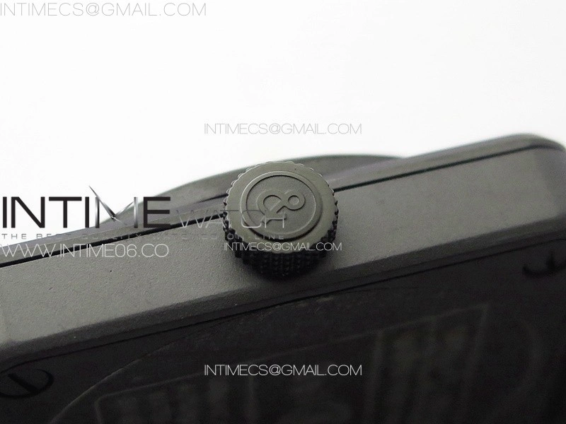BR 03-92 Real Ceramic 1:1 Best Edition Black Dial Green Markers on Black Leather Strap MIYOTA 9015