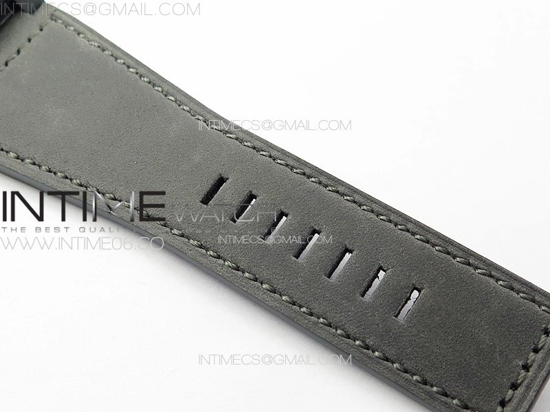 BR 03-92 Real Ceramic 1:1 Best Edition Black Dial Green Markers on Black Leather Strap MIYOTA 9015