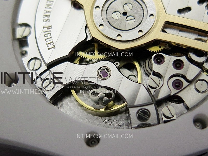 Royal Oak 15500 White Ceramic APSF 1:1 Best Edition Blue Dial On White Ceramic Bracelet SA4302 Super Clone