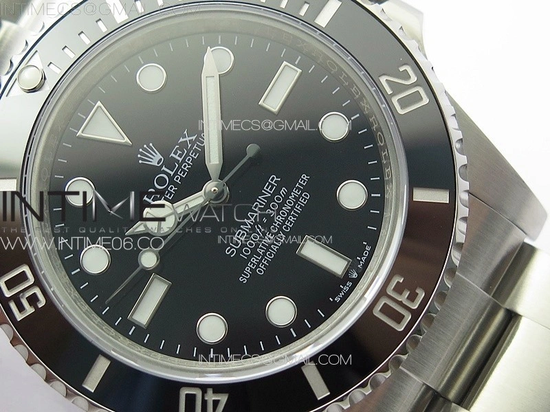Submariner 41mm 124060 No Date Black Ceramic Bezel 3EF 1:1 Best Edition Black Dial On 904L Steel Case and Bracelet VR3230