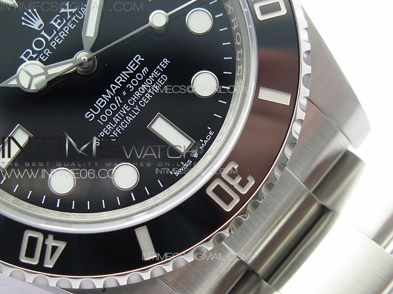 Submariner 41mm 124060 No Date Black Ceramic Bezel 3EF 1:1 Best Edition Black Dial On 904L Steel Case and Bracelet VR3230