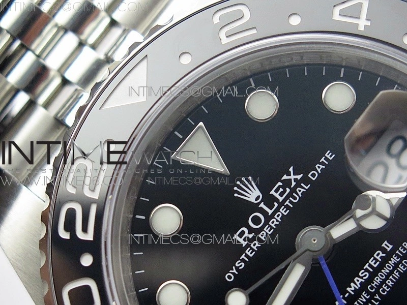 GMT-Master II 126710 Black Blue Ceramic Bezel 904L SS GMF 1:1 Best Edition Black Dial on 904L Jubilee Bracelet A3285