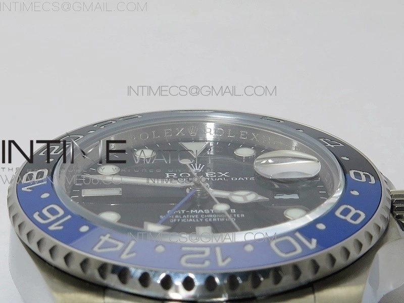 GMT-Master II 126710 Black Blue Ceramic Bezel 904L SS GMF 1:1 Best Edition Black Dial on 904L Jubilee Bracelet A3285