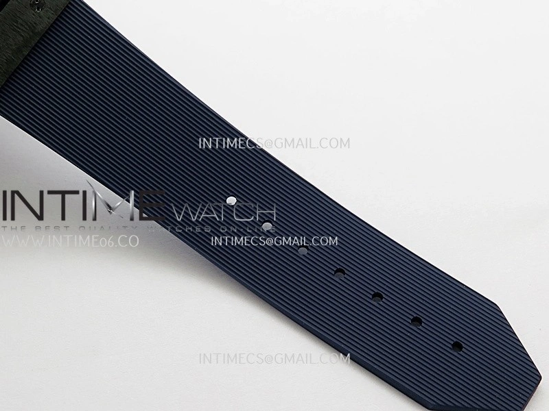 Classic Fusion 42mm Ceramic JJZF 1:1 V2 Best Edition Blue Textured Dial On Blue Rubber Strap Asian SW300