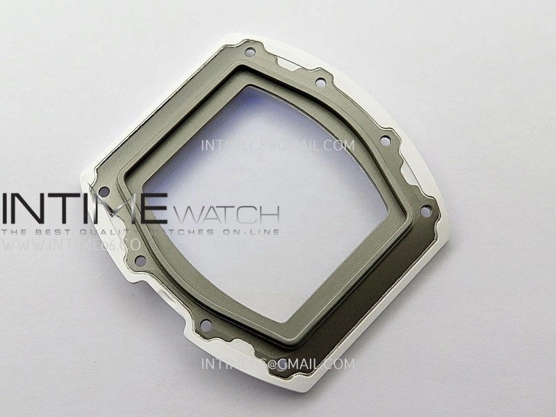 RM055 White Ceramic ZF V3 1:1 Best Edition Skeleton Dial On White Rubber Strap RMUL2 Super Clone