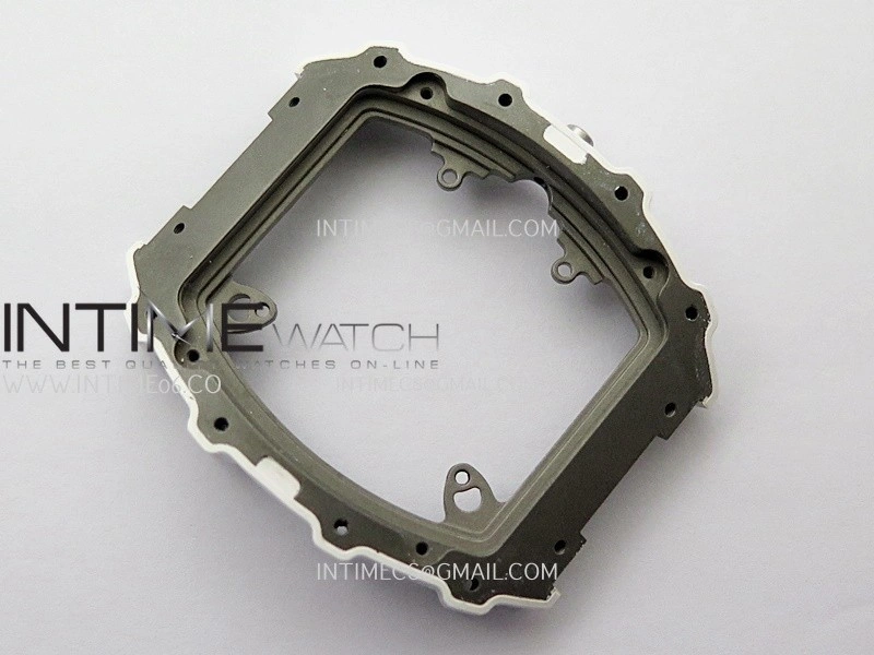 RM055 White Ceramic ZF V3 1:1 Best Edition Skeleton Dial On White Rubber Strap RMUL2 Super Clone
