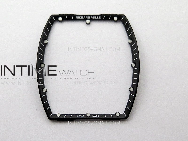 RM055 White Ceramic ZF V3 1:1 Best Edition Skeleton Dial On White Rubber Strap RMUL2 Super Clone