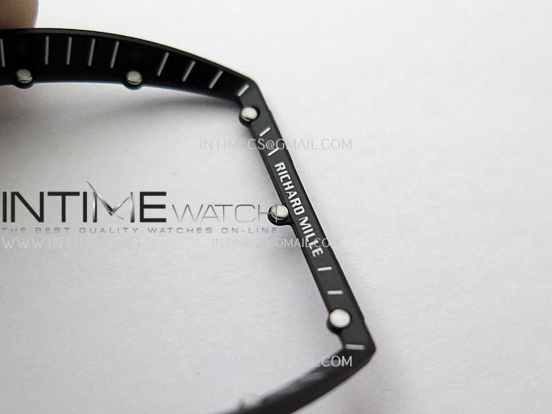 RM055 White Ceramic ZF V3 1:1 Best Edition Skeleton Dial On White Rubber Strap RMUL2 Super Clone