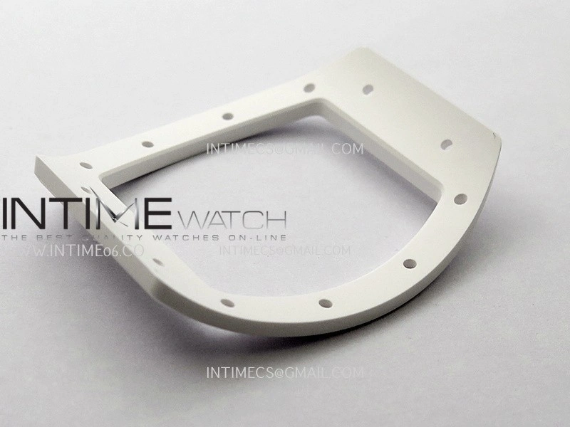 RM055 White Ceramic ZF V3 1:1 Best Edition Skeleton Dial On White Rubber Strap RMUL2 Super Clone