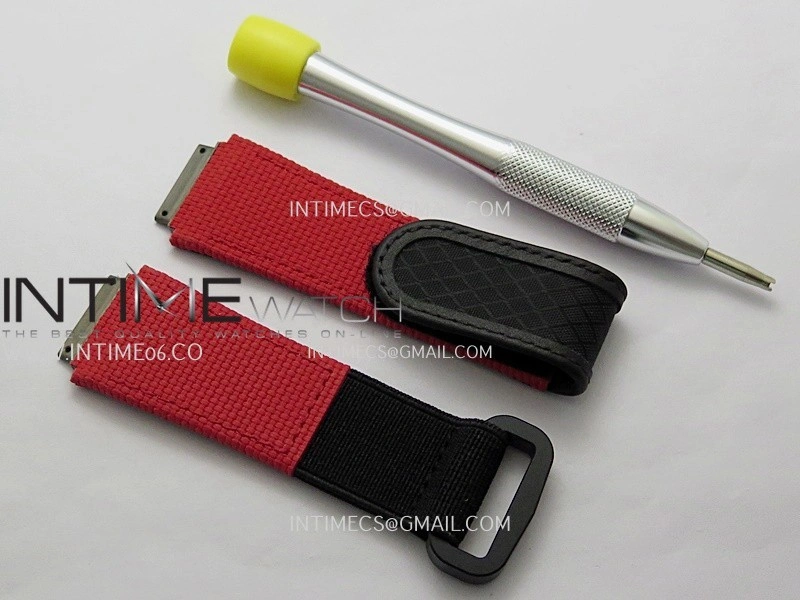 RM67-02 Real White Ceramic Red NTPT Case 1:1 Best Edition Skeleton Dial On White Nylon strap CRMA7 Clone