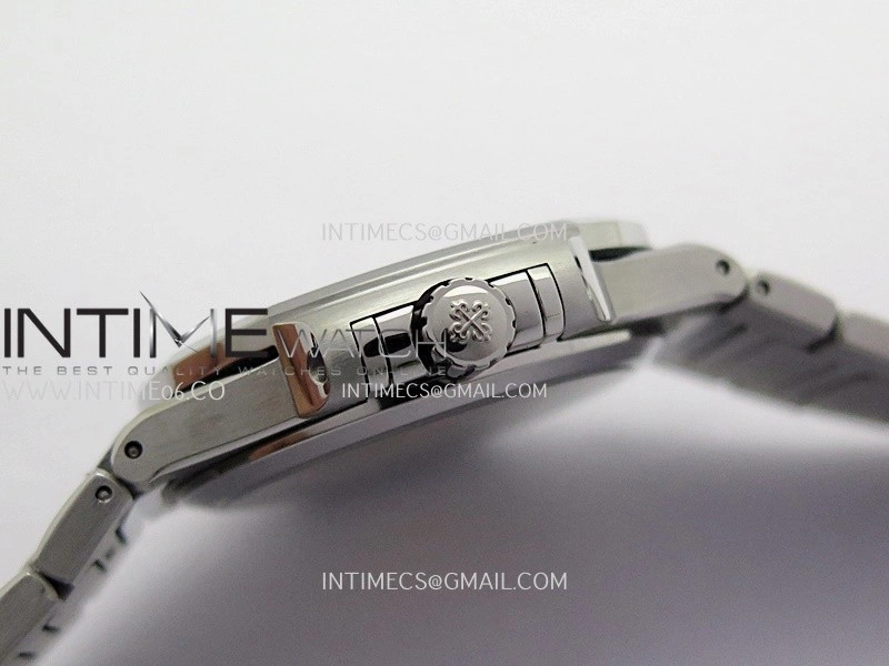 Nautilus 7118 Ladies Diamond Bezel SS DDF 1:1 Best Edition Gray Dial On SS Bracelet Super Clone DD26-330