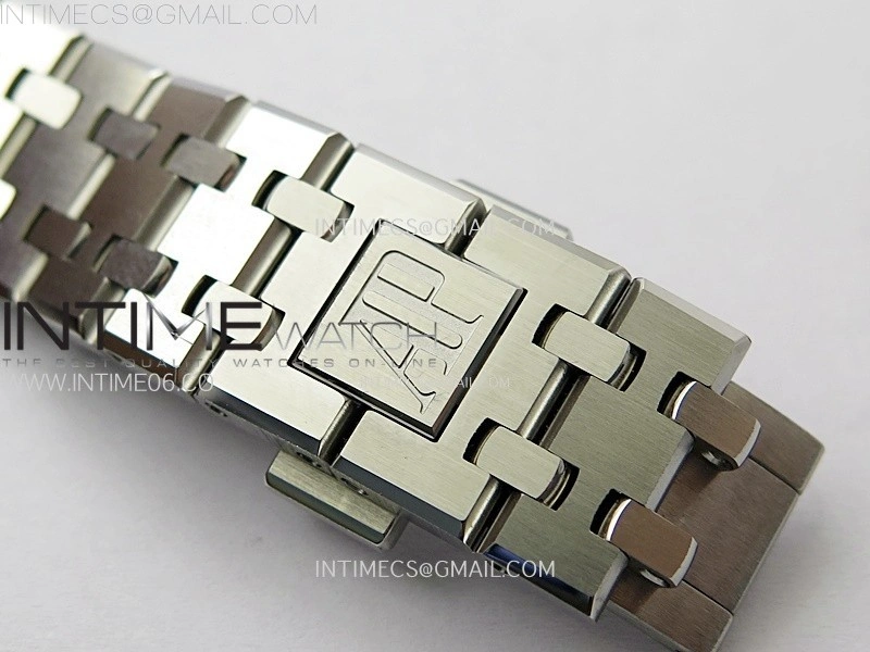 Royal Oak 37mm 15451 SS Diamonds APSF 1:1 Best Edition Blue Textured Dial on SS Bracelet SA3120 Super Clone