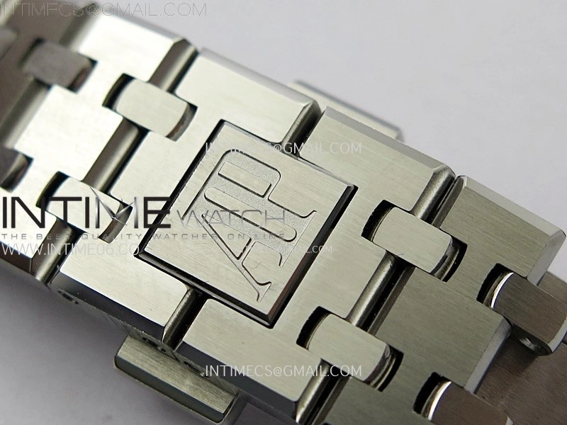 Royal Oak 37mm 15451 SS Diamonds APSF 1:1 Best Edition Blue Textured Dial on SS Bracelet SA3120 Super Clone