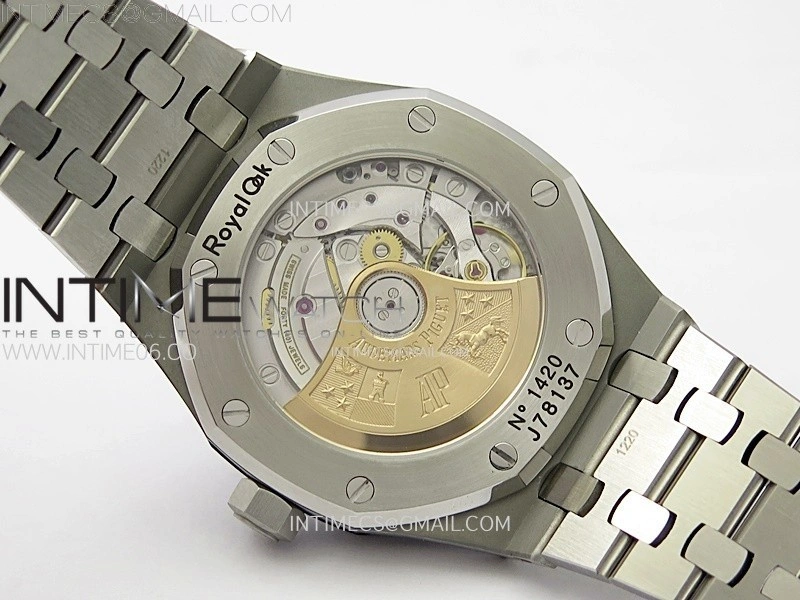 Royal Oak 37mm 15451 SS Diamonds APSF 1:1 Best Edition Blue Textured Dial on SS Bracelet SA3120 Super Clone