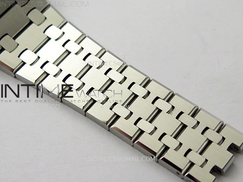 Royal Oak 37mm 15451 SS Diamonds APSF 1:1 Best Edition Gray Textured Dial on SS Bracelet SA3120 Super Clone