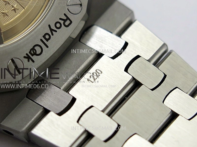 Royal Oak 37mm 15451 SS Diamonds APSF 1:1 Best Edition Gray Textured Dial on SS Bracelet SA3120 Super Clone