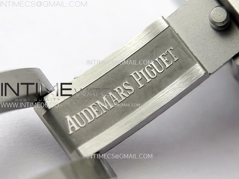 Royal Oak 37mm 15451 SS Diamonds APSF 1:1 Best Edition Gray Textured Dial on SS Bracelet SA3120 Super Clone