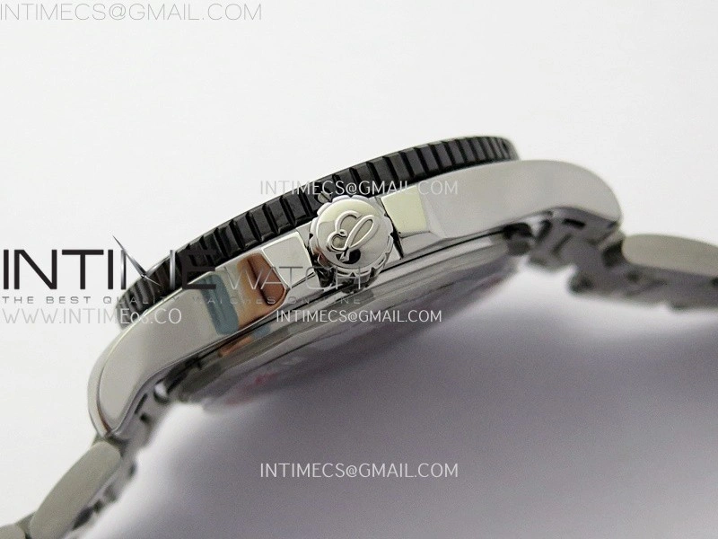 SuperOcean 44mm Special Black Ceramic EF 1:1 Best Edition Black Dial on SS Bracelet A2824