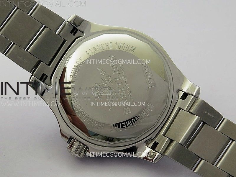 SuperOcean 44mm Special Black Ceramic EF 1:1 Best Edition Black Dial on SS Bracelet A2824