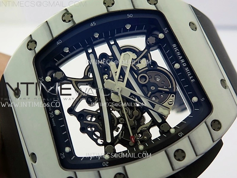 RM061-01 Yohan Blake White NTPT APSF 1:1 Best Edition on Black Rubber Strap RMUL2 Super Clone