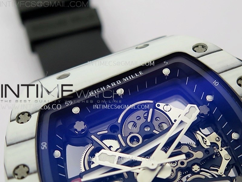 RM061-01 Yohan Blake White NTPT APSF 1:1 Best Edition on Black Rubber Strap RMUL2 Super Clone