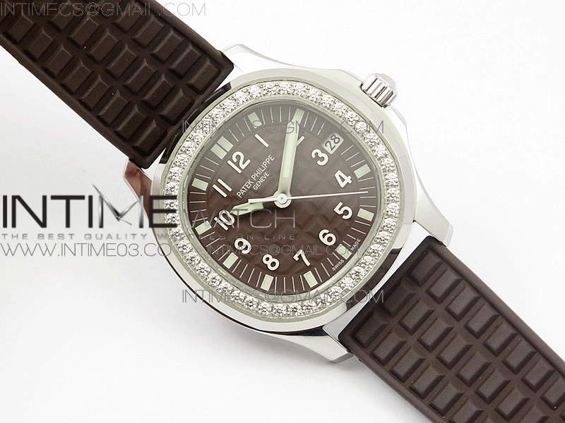 Aquanaut Jumbo 5069A SS Best Edition Brown Dial on Brown Rubber Strap Asain PP324CS