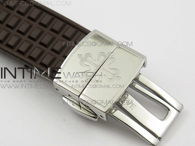 Aquanaut Jumbo 5069A SS Best Edition Brown Dial on Brown Rubber Strap Asain PP324CS