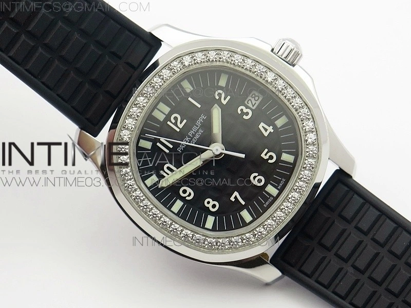 Aquanaut Jumbo 5069G SS Best Edition Black Dial on Black Rubber Strap Asian PP324CS