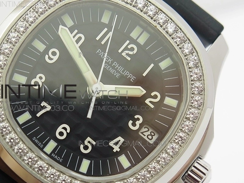 Aquanaut Jumbo 5069G SS Best Edition Black Dial on Black Rubber Strap Asian PP324CS