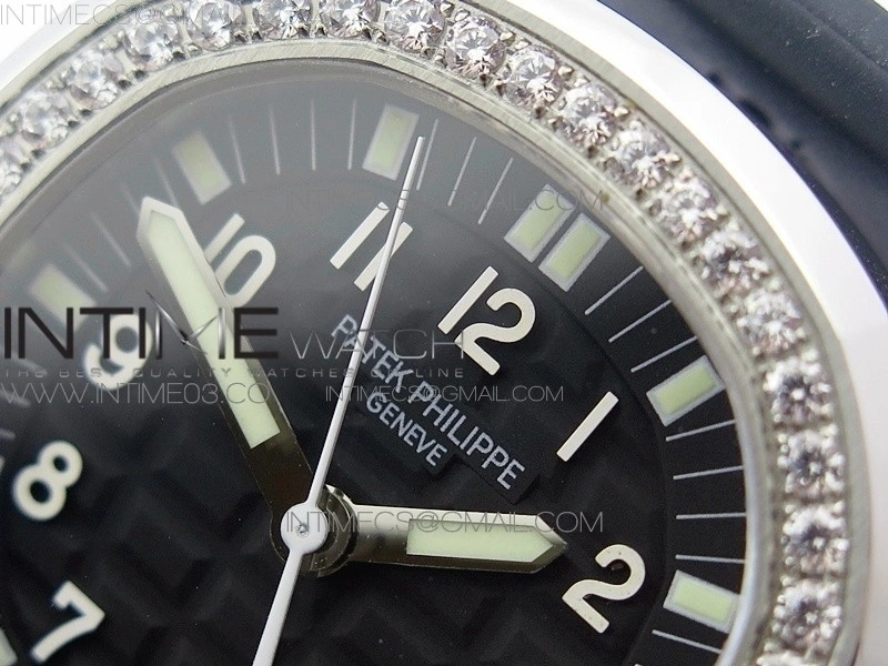 Aquanaut Jumbo 5069G SS Best Edition Black Dial on Black Rubber Strap Asian PP324CS