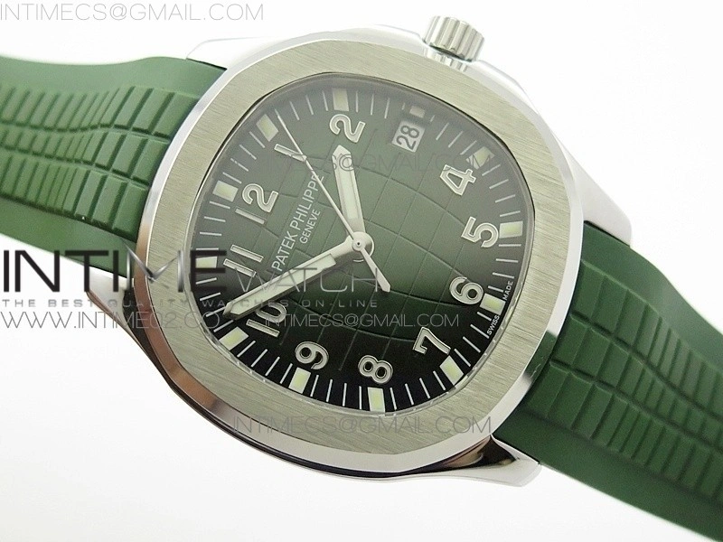 Aquanaut Jumbo MP Best Edition SS Green Dial on Green Rubber Strap A2824 to PP324CS