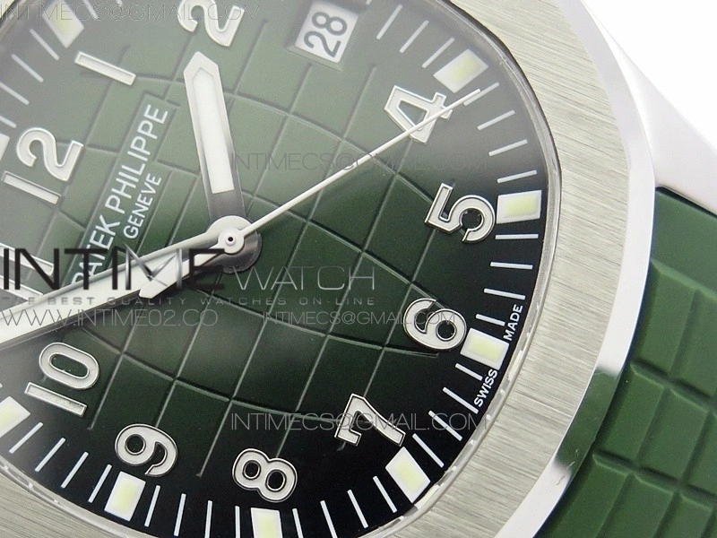 Aquanaut Jumbo MP Best Edition SS Green Dial on Green Rubber Strap A2824 to PP324CS