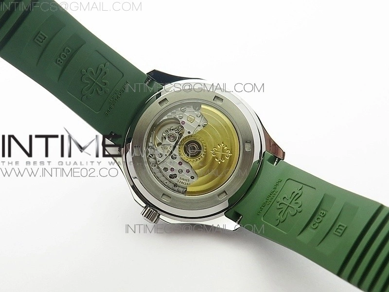 Aquanaut Jumbo MP Best Edition SS Green Dial on Green Rubber Strap A2824 to PP324CS