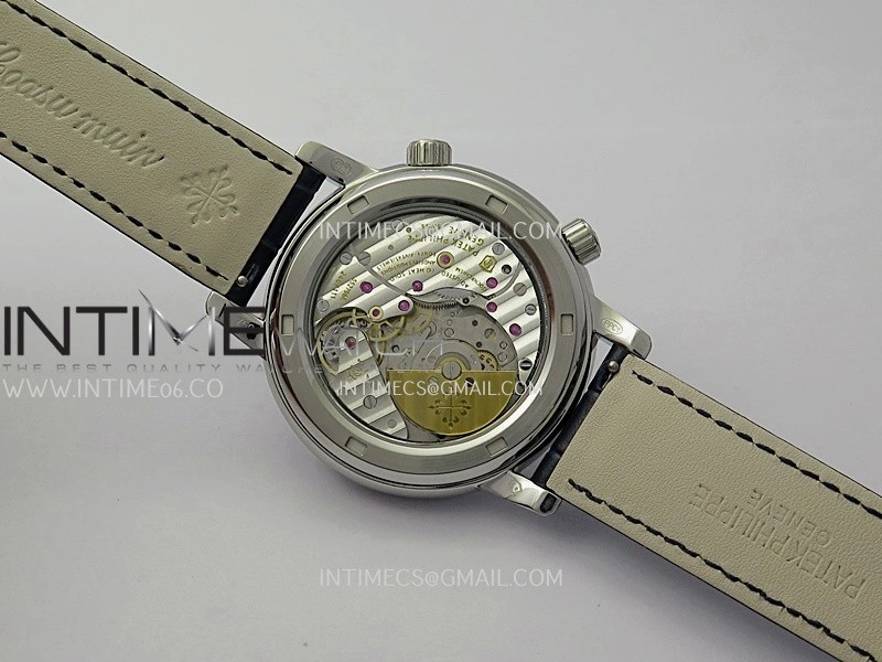 Grand Complications 6102G Moon SS T Crystal YF Blue Dial on Blue Leather Strap A240