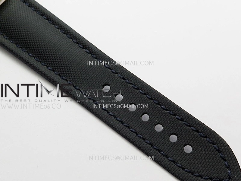 Fifty Fathoms Bathyscape Blue Ceramic Bezel RG GF 1:1 Best Edition Blue Dial On Blue Nylon Strap A1315