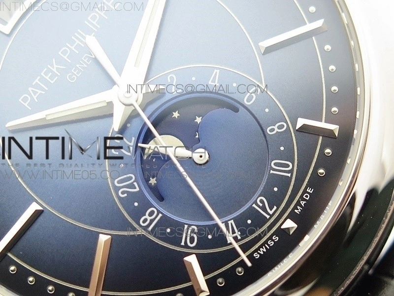 Annual Calendar Complications 5205R SS GRF Best Edition Blue dial on Black leather strap A324