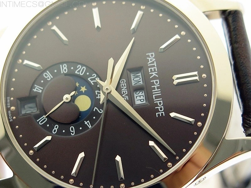 Annual Calendar Complications 5396 RG GRF Best Edition Black dial on Brown leather strap A324
