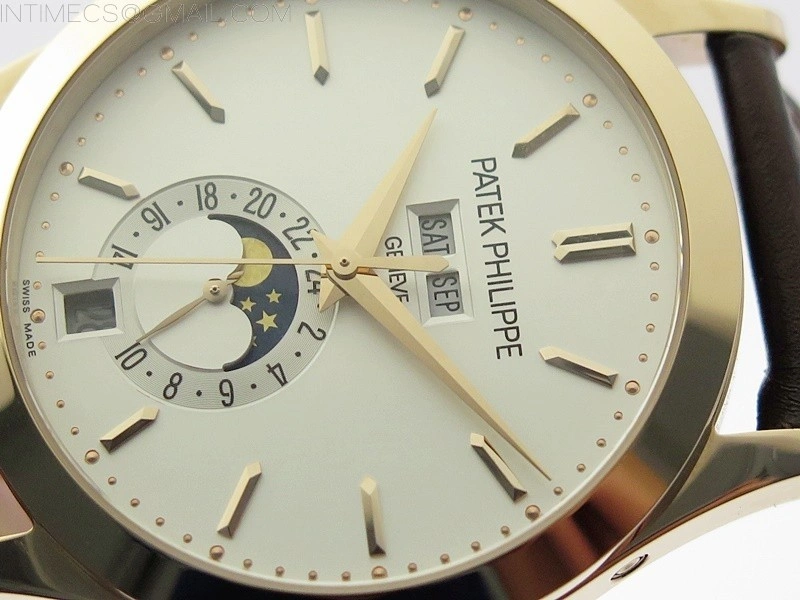 Annual Calendar Complications 5396 RG GRF Best Edition White dial on Brown leather strap A324
